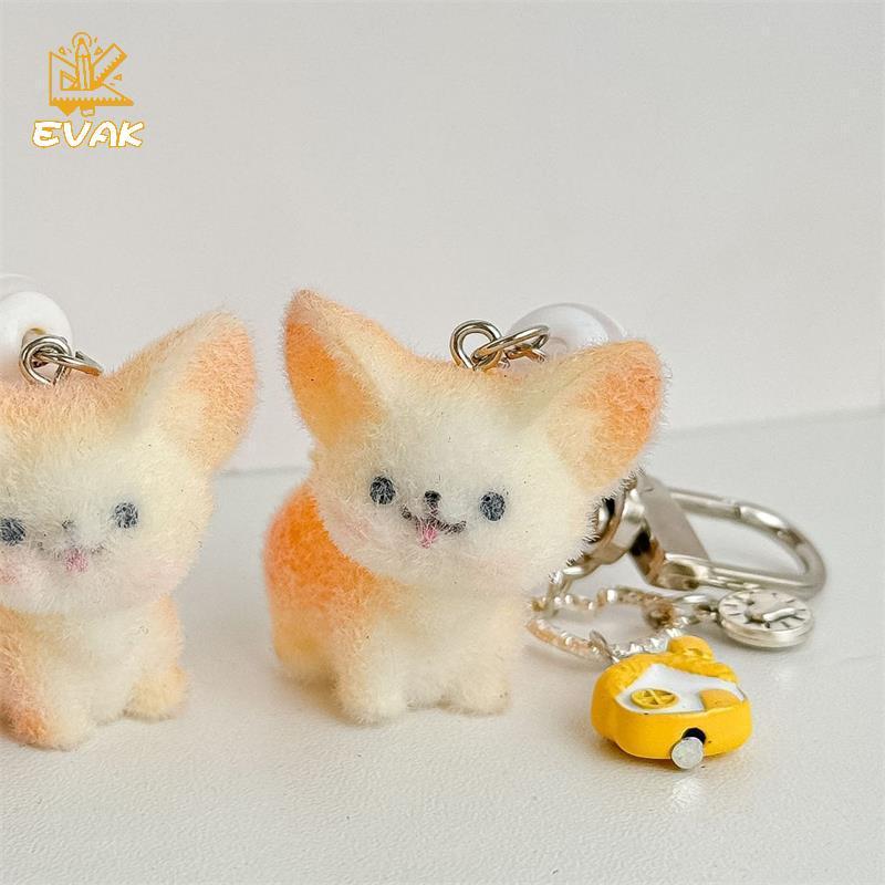 Alittlesetrtu Dễ Thương Floo Cáo Móc Khóa Mặt Dây Chuyền Bapa Trang Trí Túi Dây Xích Điện Thoại Quà Tặng VN