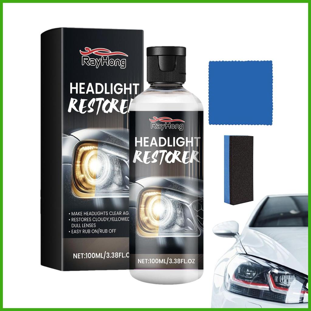 Chất lỏng phủ đèn pha 100ml Bộ phục hồi đèn pha ô tô Phục hồi đèn pha ô tô Phục hồi phục và bảo vệ chất lỏng wipqsvn