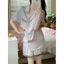 Bộ Đồ Ngủ Bằng Lụa Băng Nữ Tay Ngắn 2025 ins Màu Khóa Học Sinh Homewear Phù Hợp Với Cảm Giác Cao Cấp
