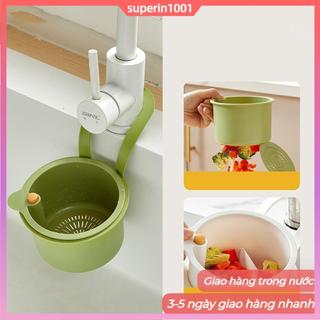 (Giao hàng tại địa phương) Giỏ lọc bồn rửa nhà bếp Treo phong cách thoát nước Bộ đồ ăn Giá đựng trái cây