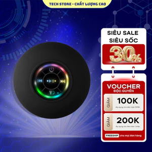 𝐓𝐞𝐜𝐡 𝐒𝐭𝐨𝐫𝐞 Loa Bluetooth IPX4 chống nước lớn có cốc hút, đèn LED, loa Bluetooth phòng tắm chống nước, loa Bluetooth