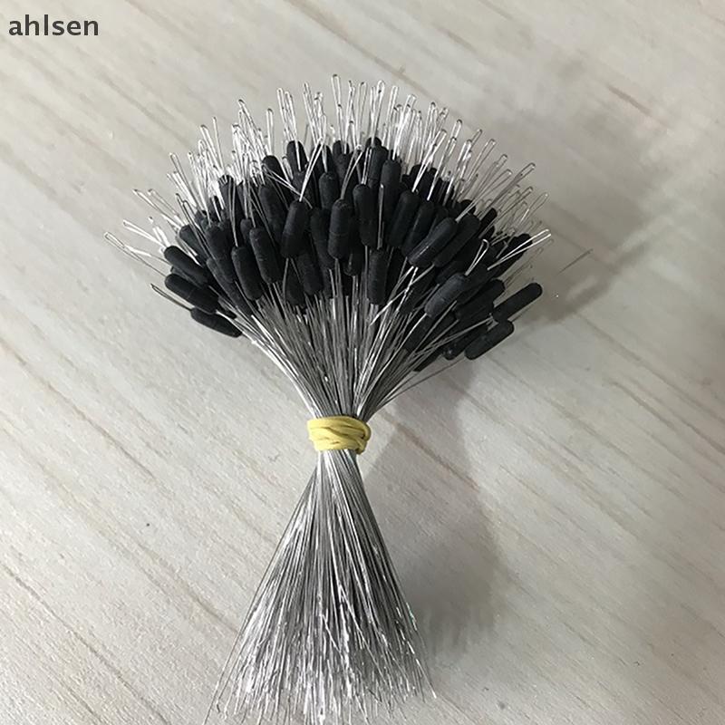 Ahlsen 300 Cái / lốc Phao Cao Su Chặn Câu Cá Bobber Chặn Phao Hình Trụ Không Gian B PH