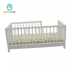 Gamchiano Cũi Đồ Chơi Phòng Ngủ 1: 12 Gỗ Búp Bê Nhà Cung Cấp Phong Cảnh 1: 12 Nhà Búp Bê