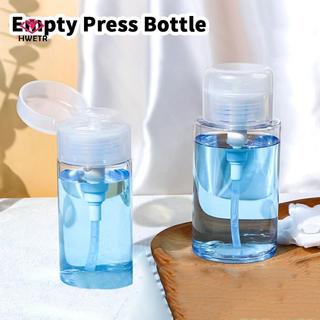 HWETR 100 / 150 / 200 / 300ml Loại Bấm Tẩy Trang PP Trong Suốt Chai Rỗng Máy Bơm Loại Trang Điểm Chai Nước Hộp Đựng Dụng Cụ Làm Móng Tay Phụ Kiện