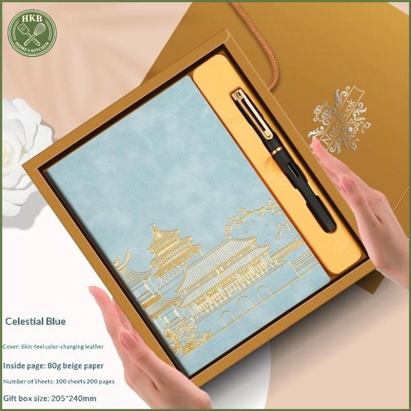 BỘ SỔ TAY A5 CAO CẤP HỘP QUÀ – QUÀ TẶNG VĂN PHÒNG & SỰ KIỆN CÔNG TY – THIẾT KẾ CỔ ĐIỂN