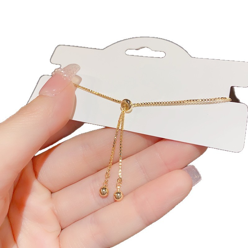 Vòng tay thời trang đính đá zircon hoa văn, thiết kế điều chỉnh linh hoạt