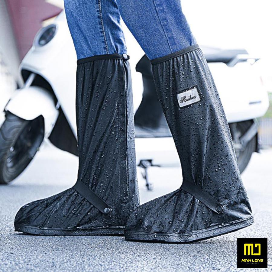 Ủng đi mưa-bọc giày đi mưa cổ cao với chất liệu nhựa PVC 2 lớp - Hàng Cao Cấp