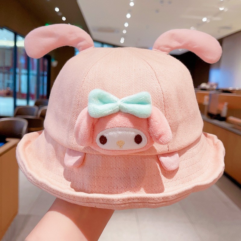 Mũ xô trẻ em Hoạt hình dễ thương Mũ chống nắng Kuromi