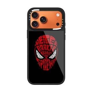 CASECASE X Người Nhện Ốp Lưng Kính Hút Từ Tính Chống Trầy Xước Cho IPhone 17 Air 16 15 14 Pro Max Plus Ốp Lưng Cứng Có Hộp Khắc logo