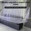 THEGIRL8B 3 Tấm che bụi giường dùng một lần, Màng bảo vệ ghế Sofa viền đàn hồi trong suốt, Nhựa dày đa năng Ứng dụng dễ dàng Bảo vệ đồ nội thất chống nước Sử dụng tại nhà