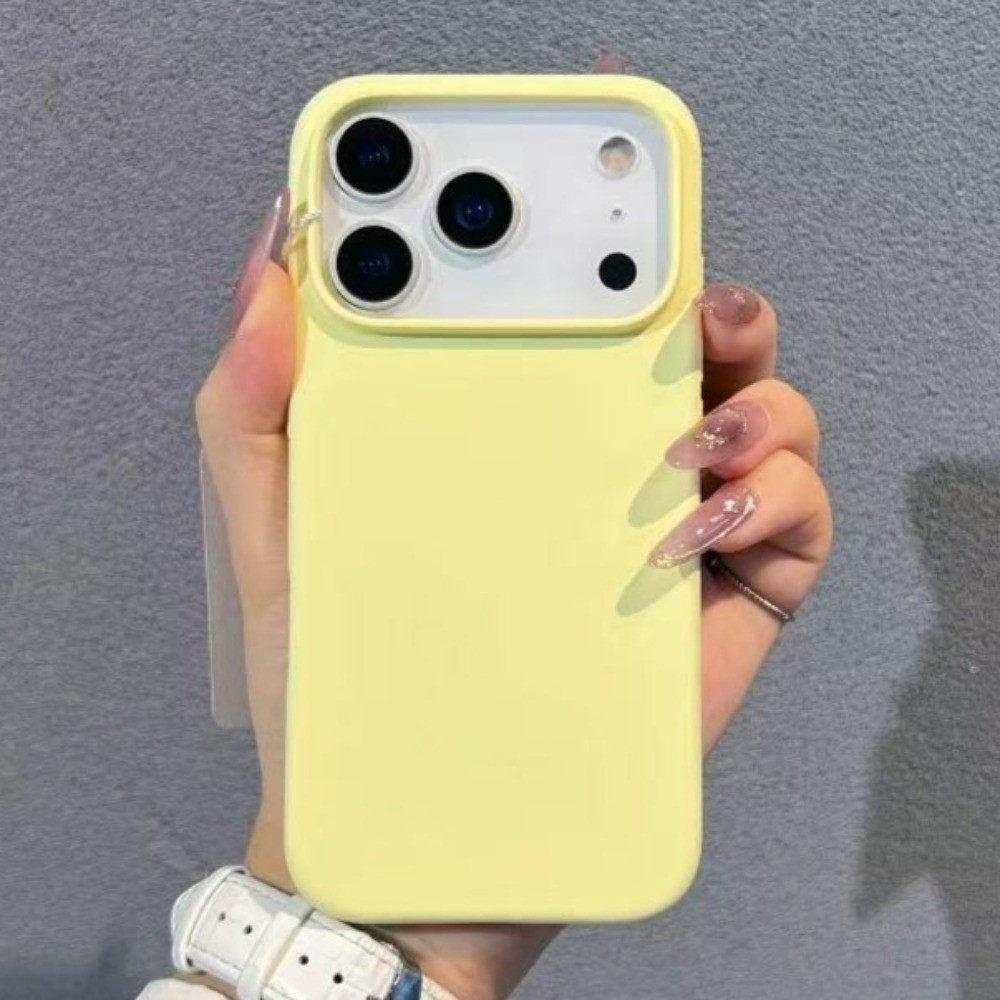 Ốp điện thoại thông minh Silicon màu đỏ cho iPhone 17 Pro Max 17Air 16 15 14 13 12 11 Vỏ bảo vệ chống sốc