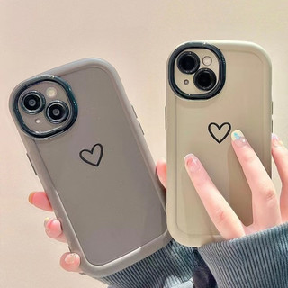 Ốp lưng IPhone 17 16 15 14 13 12 11 Pro Max XRXSMax 78 Plus Mùa thu đông dòng nhỏ tình yêu trường hợp điện thoại