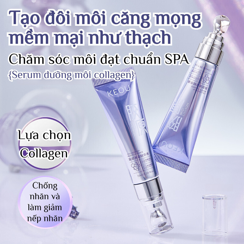 Serum collagen đổi màu cho môi / Serum dưỡng môi / Serum dưỡng ẩm cho môi / Serum dưỡng môi mềm mại và mịn màng/serum cho môi/Tinh Chất Dầu Dưỡng Môi Đổi Màu/Làm Mịn Nếp Nhăn son dưỡng