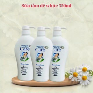 Combo 3 chai sữa tắm dê White Care 1200ml - Dưỡng da, dưỡng ẩm, hương thơm sang chảnh