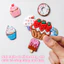 Nam Châm Tủ Lạnh Mini Hình Bánh Ngọt Kem Que Cupcake, PVC Mềm Dính Chắc, Quà Tặng Dễ Thương