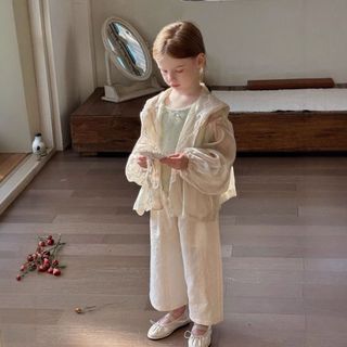 Áo chống nắng cho bé gái - Áo khoác ren mỏng nhẹ thoáng khí cardigan dễ thương phong cách công chúa