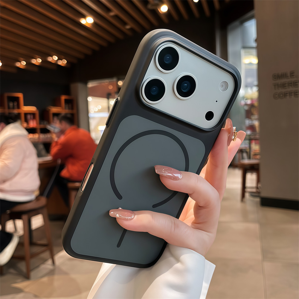 Ốp điện thoại PC từ tính chất lượng cao cho iPhone 17 Pro Max 12 13 14 15 16 pro max Ống kính Bảo vệ Camera Vỏ chống sốc Vỏ cứng Vỏ bảo vệ điện thoại