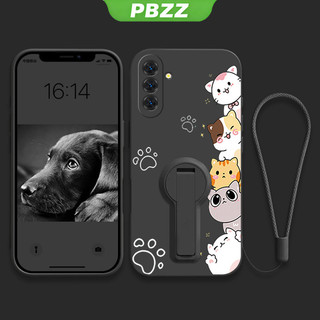 Ốp lưng cho Samsung S24 Ultra S25 S24 Plus S24 FE S25 Ultra 5g 2023 Ốp lưng điện thoại Ốp lưng bảo vệ chống sốc Silicone thiết kế mới Mèo hoạt hình thẩm mỹ có giá đỡ ytxzdzmm01