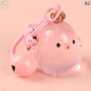 Mới Sáng Tạo Nhựa Dạ Quang Vương Miện Gà Búp Bê Xe Móc Khóa Túi Sách Mặt Dây Chuyền Phụ Kiện Gà Quà Tặng Tốt