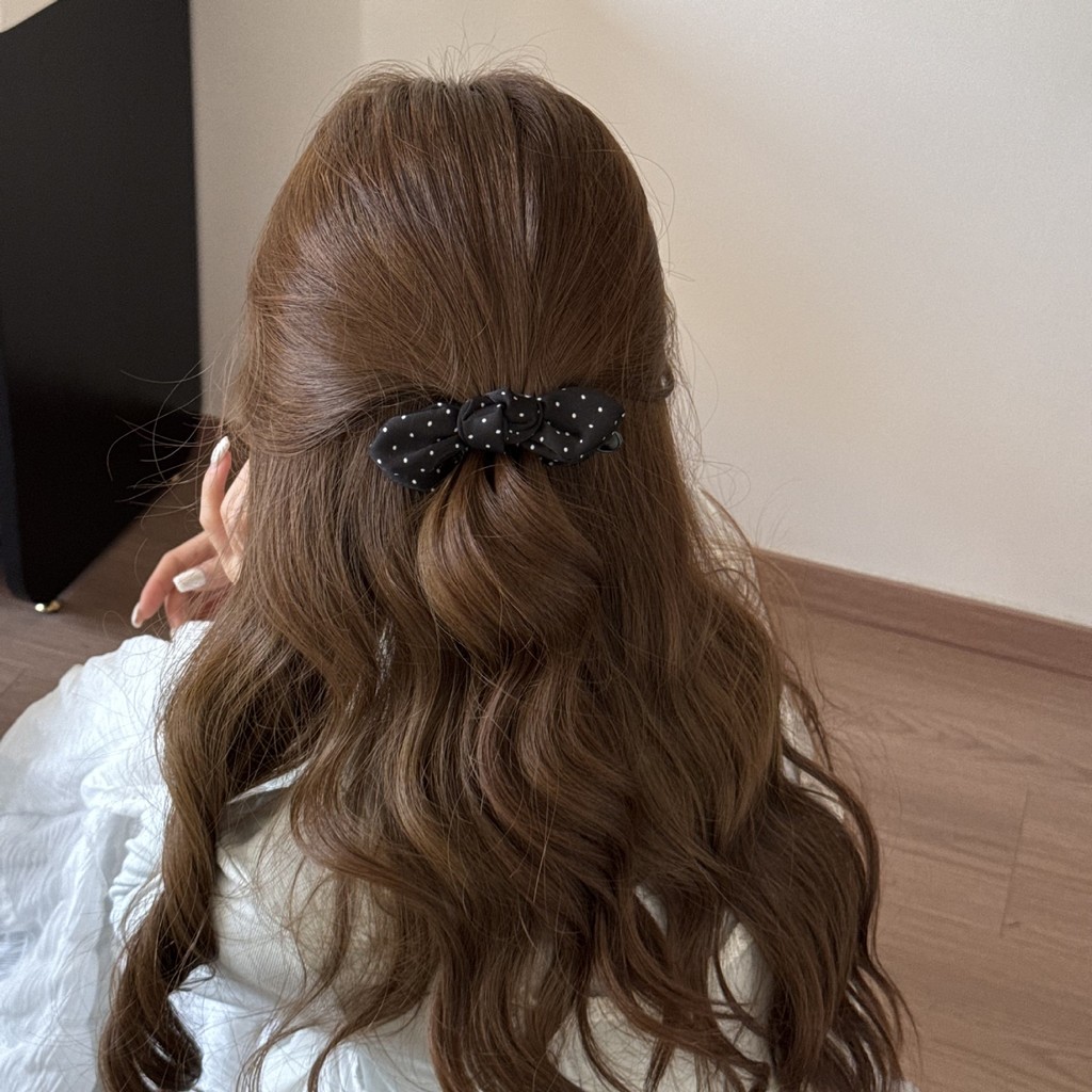 Kẹp tóc chấm bi nữ hợp thời trang Lược chải tóc