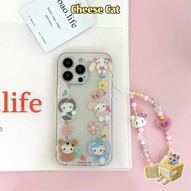 mặc đồ xuyên thấu Kitty Ốp điện thoại di động tương thích với iPhone 11 12 13 14 15 16 17 Pro Max 6 8 7 Plus XR Xs Max