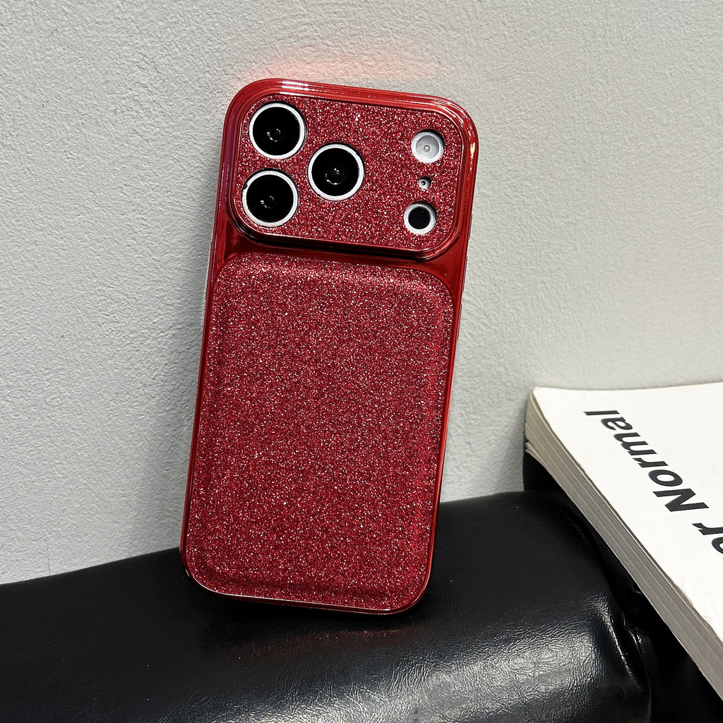 Ốp điện thoại mạ điện dạng bột lấp lánh cho IPhone 17 Pro Max 17Air 16 15 14 13 Vỏ bảo vệ chống sốc