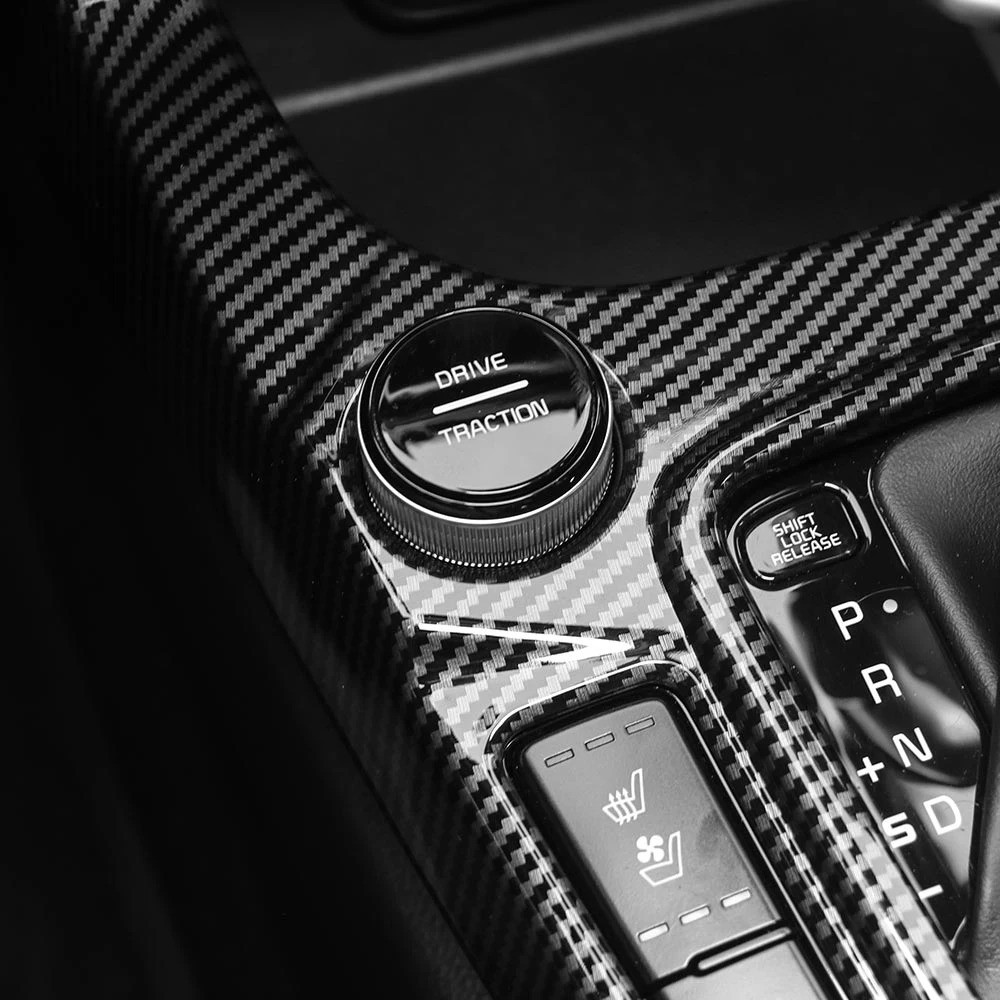 Dành Cho Xe Kia SELTOS 2021-2023 Xe Điều Chỉnh Sợi Carbon Điều Khiển Trung Tâm Bao Viền Phụ Kiện Nội Thất Ô Tô LHD