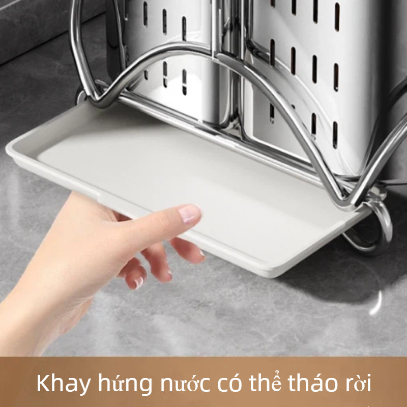 Giá Đũa Thìa Đa Năng 2in1 Inox Dày |Khay Đựng Đồ Dùng Ăn Uống Gọn Nhẹ |Chống Rỉ,Tiết Kiệm Diện Tích