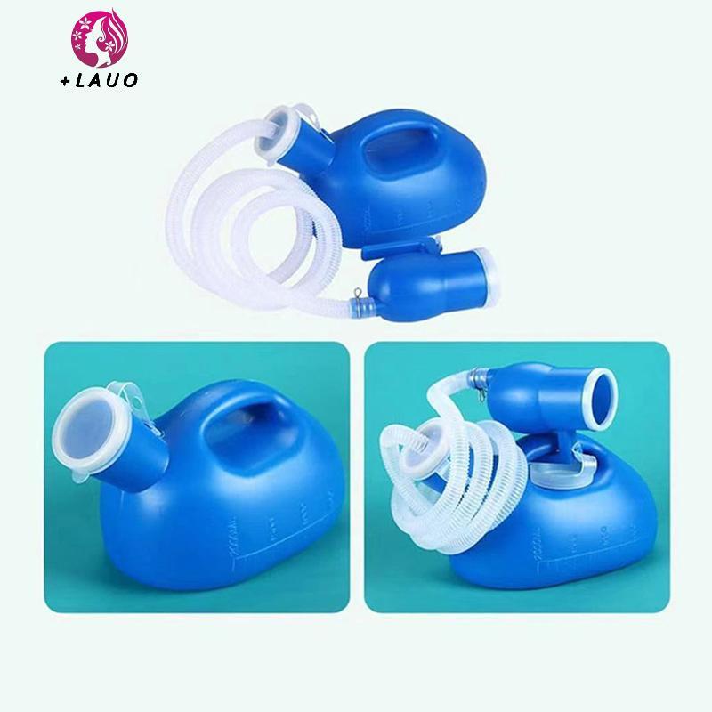 Springevenstar Nhà Vệ Sinh Cung Cấp Cho Ngoài Trời 2000ml Nhựa Nam Người Cao Tuổi Giường Bô Pee Bình Bộ Sưu Tập Với Ống 160cm Di Động Pee Nước Tiểu Chai Người Khuyết Tật Người Trợ Giúp Springevenstar