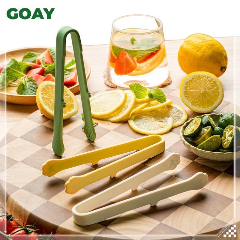 GOAY Sáng Tạo Mèo Nhật Bản Paw Shape Silicone Mini Sna Kẹp Thực Phẩm Chống Trơn Trượt Tay Cầm BBQ Bánh Mì Đá Viên Kẹp Phụ Kiện Nhà Bếp VN