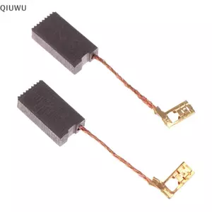 QIUWU 2 chiếc 6.3x12x22mm Máy mài điện Mini Linh kiện thay thế Bàn chải Carbon.