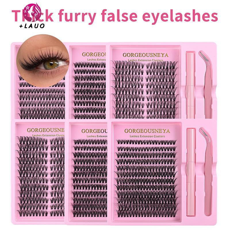 Springevenstar Cụm Lash Tự Nhiên Bộ Nối Mi Cá Nhân 30D 40D 50D 60D Mềm Nhẹ Mi Cho Salon DIY Sử Dụng Tại Nhà Springevenstar