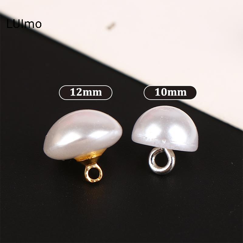 Nút áo nhựa LUImo hình bán nguyệt 10mm/12mm - Trang trí quần áo DIY