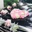 WANYEDI Bọt Hoa Ướt, Bọt Sắp Xếp Hoa DIY Hình Trái Tim, Thời Trang Có Cốc Hút Hoa Xốp Lồng Khay Trang Trí Xe Hơi