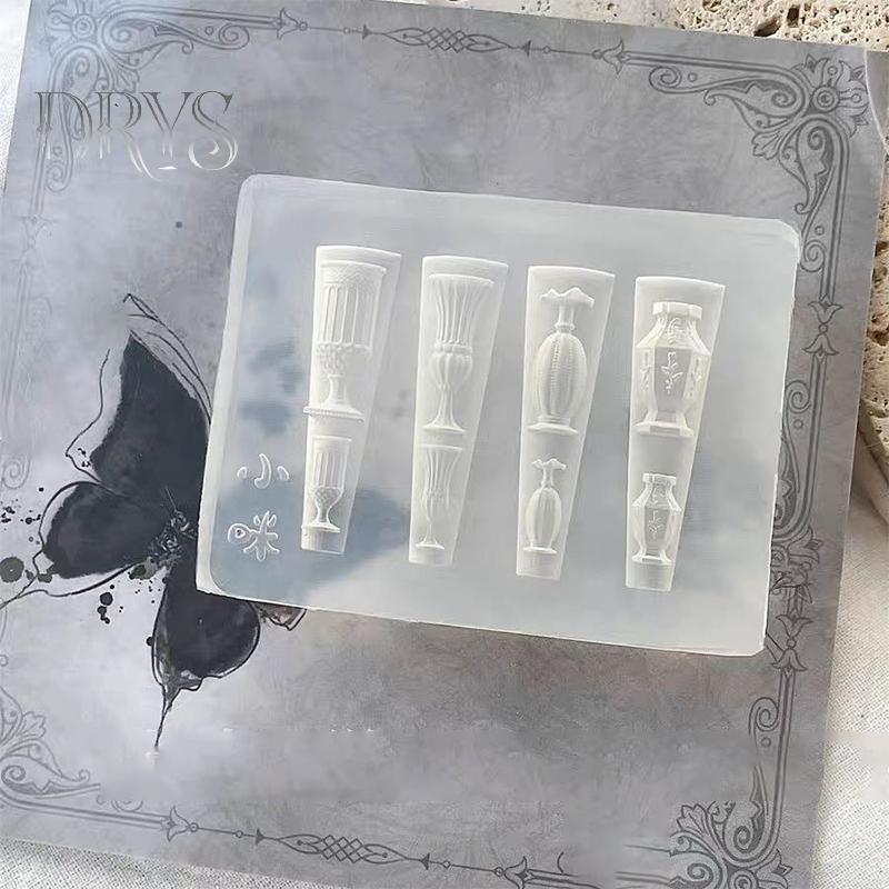 Khuôn silicon 3D móng tay hình cáo chín đuôi, dụng cụ trang trí nghệ thuật, khuôn trong suốt sáng tạo