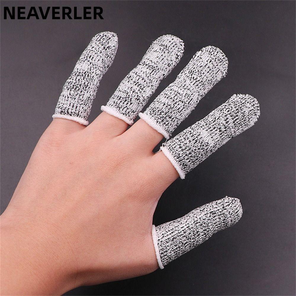 NEAVERLER 10 Miếng Che Ngón Tay Chống Cắt, Bảo Vệ Ngón Tay Linh Hoạt Bền Đẹp, Tay Bảo Vệ An Toàn Cao Cấp Đa Năng