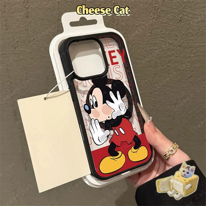 Kính lau chùi Mickey dễ thương Ốp điện thoại từ tính cho iPhone 11 12 13 14 16 17 Pro Max 7 Plus XR Xs Max Vỏ dễ thương