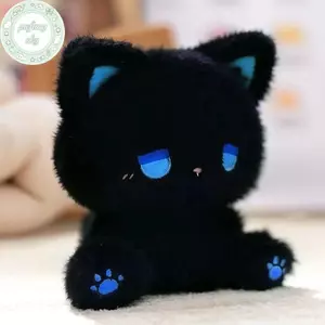 PUSKY 1 CÁI Búp bê sang trọng động vật mềm 15cm Đồ chơi gấu cảm xúc dễ thương Đồ chơi sang trọng Đồ chơi búp bê mèo Vải búp bê Đồ chơi búp bê cho trẻ em Quà tặng sinh nhật Quà tặng Giáng sinh VN