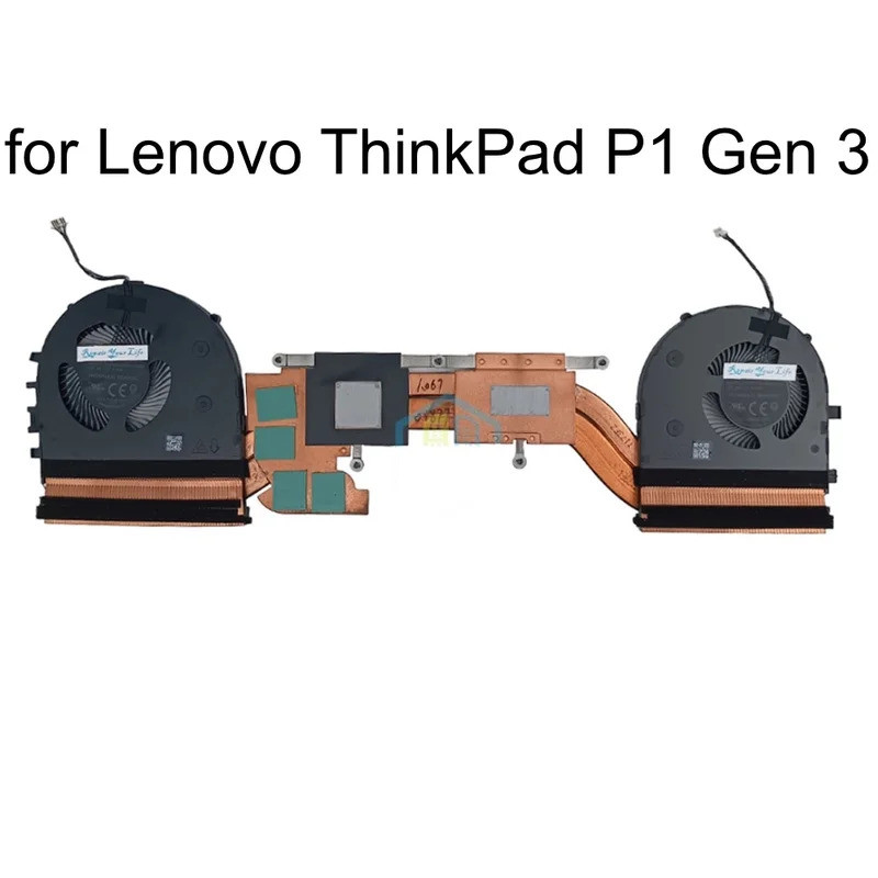 Quạt Làm Mát Laptop Tản Nhiệt Cho Lenovo ThinkPad P1 Gen 3 20TH 20TJ Mô Đun Nhiệt Tản Nhiệt CPU 5H40Y67590 BAPA0706R5HY005