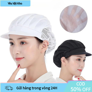【COD】Mũ lưới làm việc nhà xưởng chuyên dụng cho ngành thực phẩm, may tinh tế, giặt sạch dễ dàng tái sử dụng.