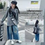 Áo Sơ Mi In Chữ Bé Gái 2026 Xuân Thu Phong Cách Mới Thời Trang Trẻ Em Rời Frayed Top