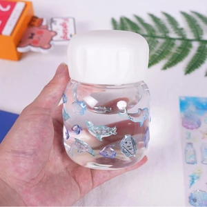 Nhãn dán PVC dập nổi theo chủ đề đại dương MOON cho tạp chí sổ lưu niệm Vỏ điện thoại sổ tay