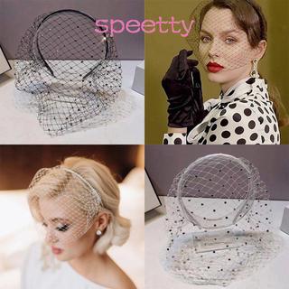 Vỏ bọc mặt lưới và băng đô che mặt Birdcage, phù hợp cho tiệc cưới và sân khấu