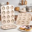Khay Nướng 12 Bánh Donut Hoa UniBaker MB833, Tạo Hình Đẹp Rõ Nét, Chống Dính Siêu Tốt