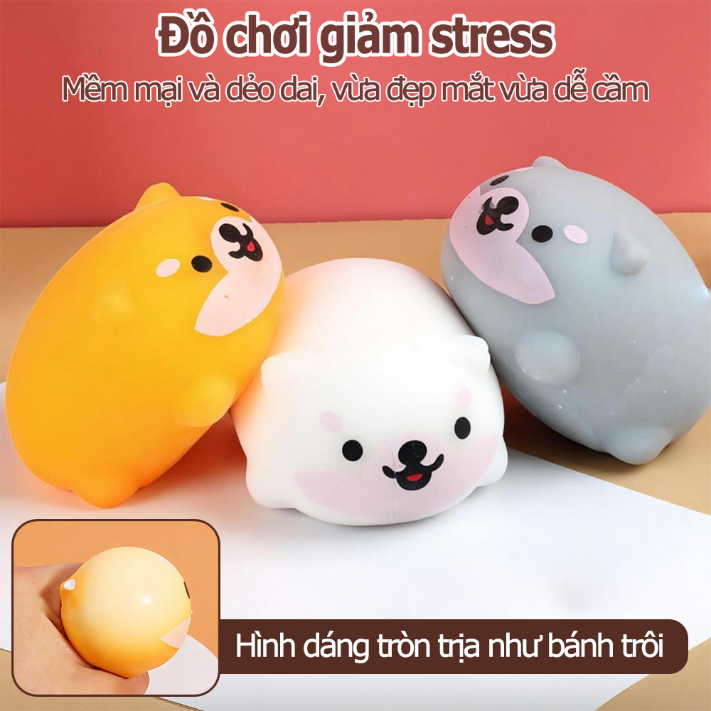Đồ chơi giảm căng thẳng cho trẻ em và người lớn, đồ chơi Shiba Inu giảm stress, đồ chơi bóp mềm chống lo âu.