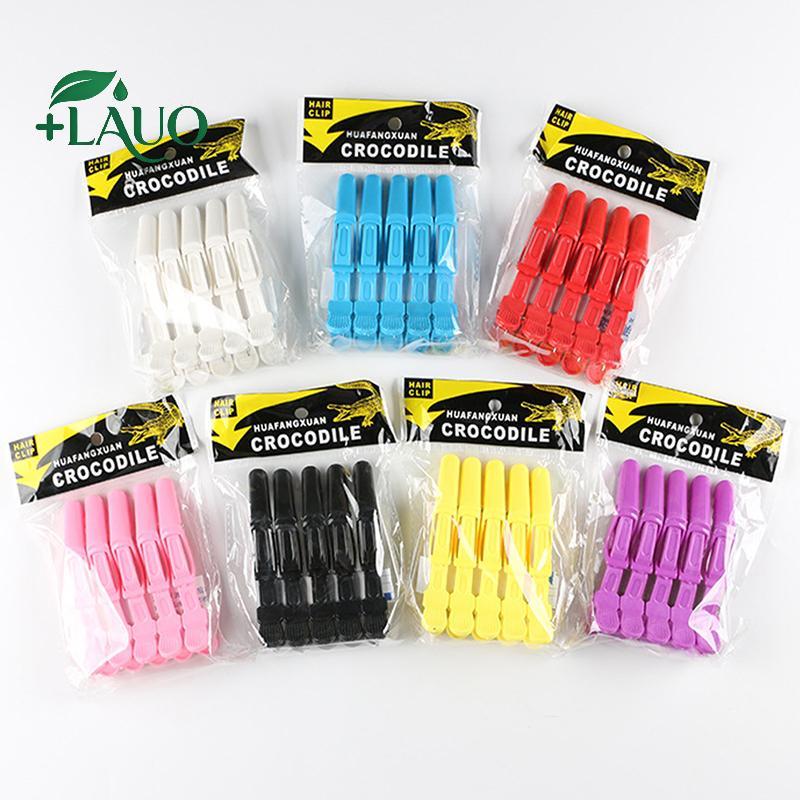 Kẹp tóc nhựa Springevenstar - Bộ 5 cái, phù hợp cho salon tạo mẫu tóc