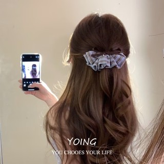 Kẹp Tóc Thời Trang Chấm Bi Kẻ Sọc, Nửa Ngón, Xoắn Nơ - Phong Cách Young/Preppy