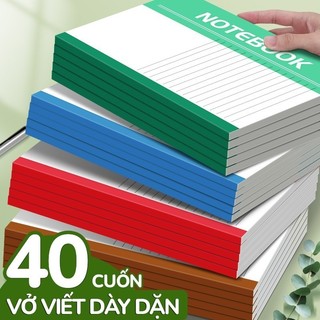 Sổ tay B5 giá rẻ 40 trang kẻ ngang, mẫu mã đa dạng và đơn giản, chất lượng giấy dày không thấm mực, phù hợp với học sinh