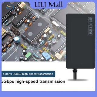 ULJ USB Hub USB 3.0 4 cổng Type C HUB Cáp dữ liệu tốc độ cao Bộ chuyển đổi Bộ chuyển đổi hỗ trợ Bộ chuyển đổi USB cắm và chạy đa hệ thống.