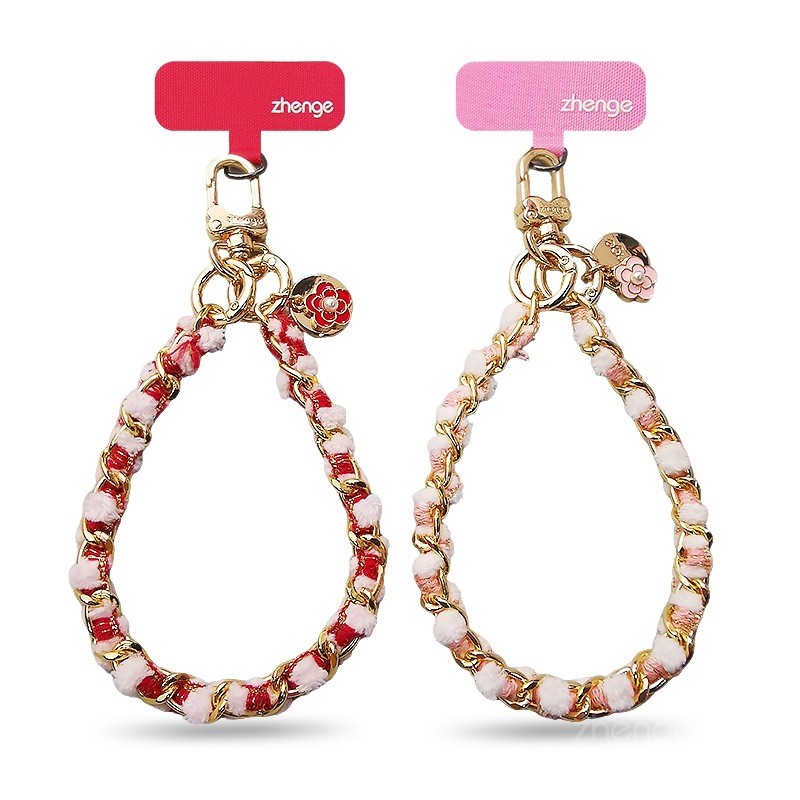 Camellia Dây Xích Điện Thoại Di Động Dây Nữ Thời Trang Phong Cách Chanel Độc Đáo Siêu Đẹp Ánh Sáng Sang Trọng Niche Tinh Tế Cổ Tay Cao Cấp